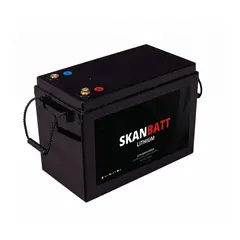 SKANBATT Lithium Batteri 12V - 200Ah 200A BMS - M&#229;l: 345x190x245mm