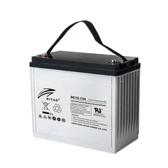 RITAR AGM Deep Cycle Batteri 12V 134ah C10&#160; (340x173x280mm) +venstre
