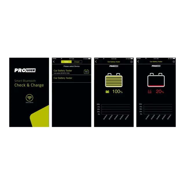 PROUSER  Bluetooth Batteritester 