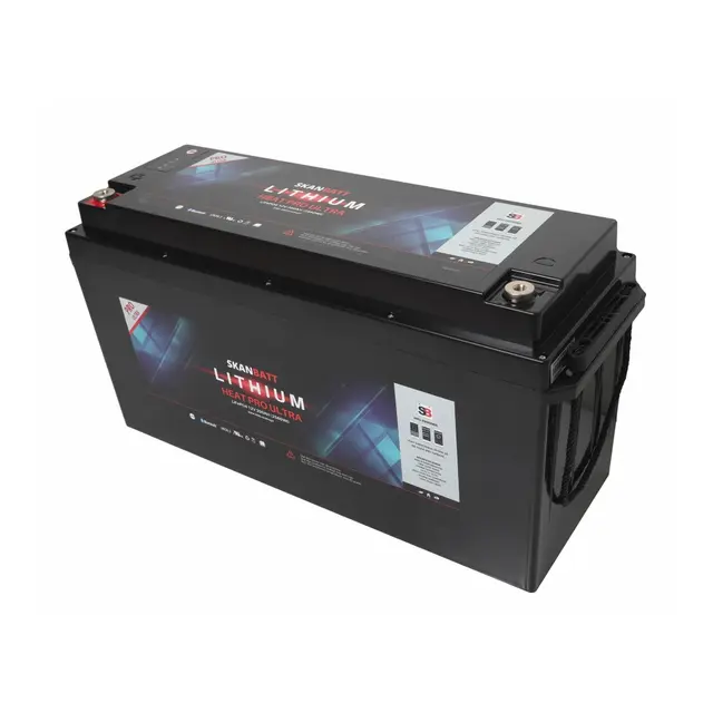 SKANBATT  Lithium HEAT PRO 12V 200AH CAN Bus  600A (3s) - (900A Peak) 