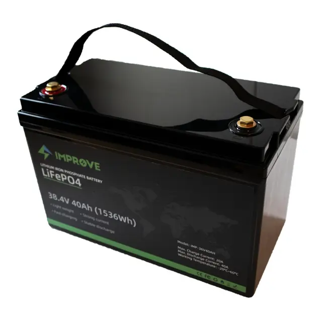 IMPROVE Lithium Batteri 36V 40Ah (LiFePO4) BMS 40A 
