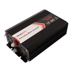 SKANBATT Inverter 12V 1000W Ren Sinus m/Trådløs Fjernkontroll