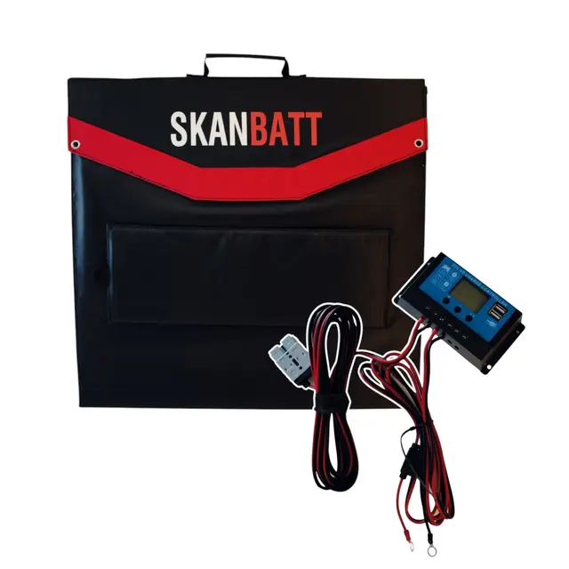 SKANBATT Sammenleggbart Solcellepanel 120W - m/regulator (SMB -120W) 