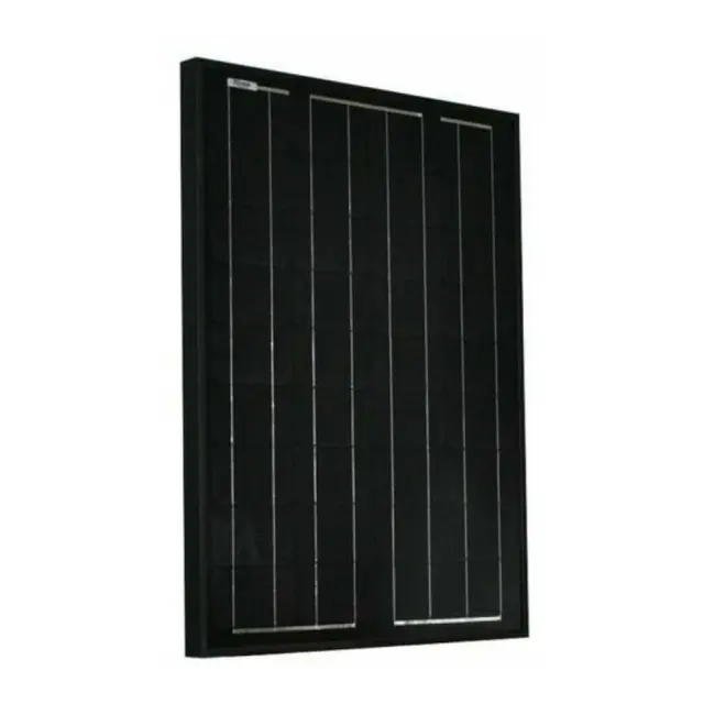 SKANBATT Solcellepanel Mono 50W Sort - 645x540x30mm - 4kg - sort ramme 