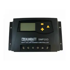 SKANBATT  MPPT Solcelleregulator 12/24V med display