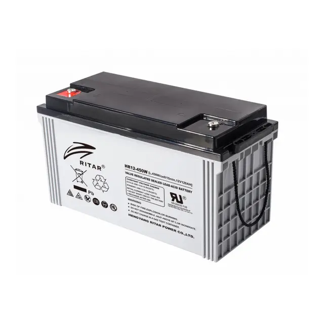 RITAR High Rate AGM Batteri 12V 120AH - M8407x177x225mm 