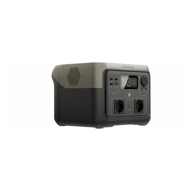Ecoflow River 2 Max Powerbank 512Wh Lithium -12V - 230V - USB - Solcelle 