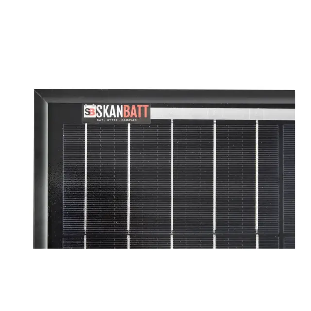 SKANBATT Solcellepanel 110w 107x55x3cm Ramme panel Mono - Perc - All Black 