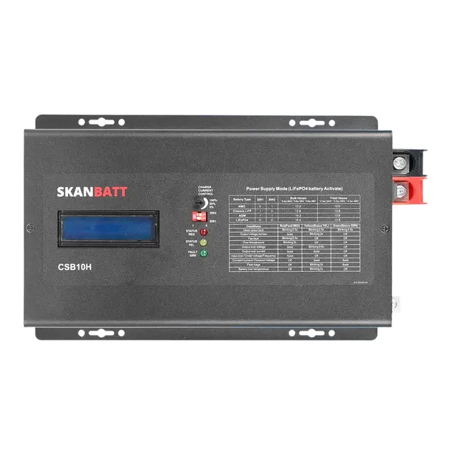 SKANBATT Batterilader 36/48V 1kW / 25A Kan bruket på Liteum batterier 