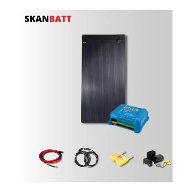 SKANBATT Solcellepakke - 200w Flex / Victron Mppt 15A 