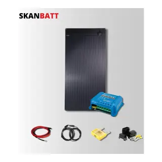 SKANBATT Solcellepakke - 160w Flex / Victron Mppt 15A