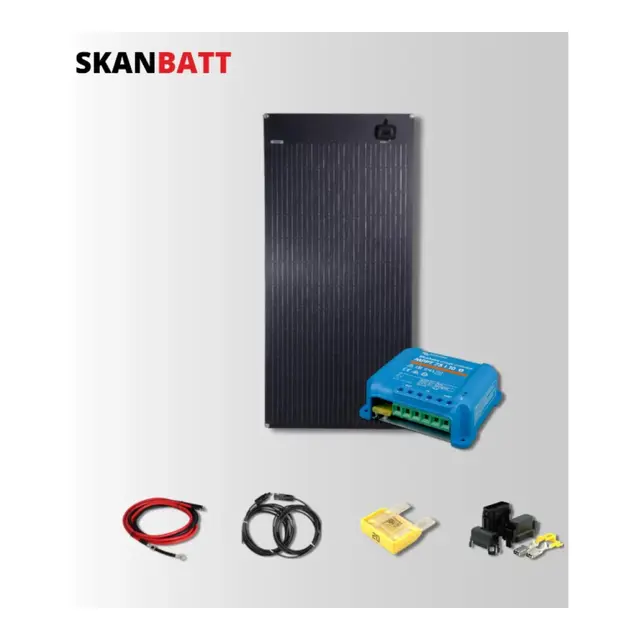 SKANBATT Solcellepakke - 110w Flex / Victron Mppt 10A 