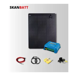 SKANBATT Solcellepakke - 100w Flex / Victron Mppt 10A