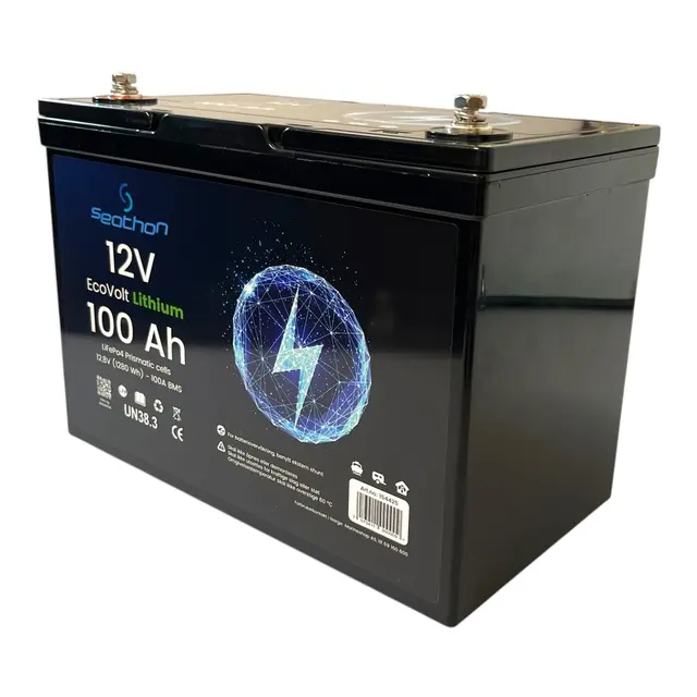 SEATHON EcoVolt Lithium batteri 100 Ah 12V - 100A BMS 