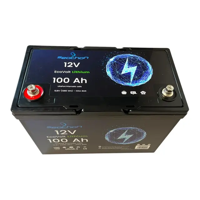 SEATHON EcoVolt Lithium batteri 100 Ah 12V - 100A BMS 