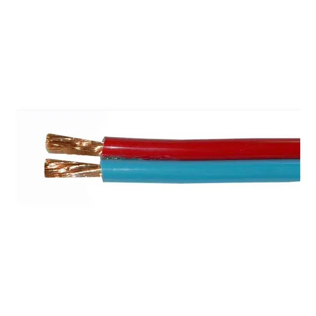 Kabel 2x10mm2 rød / blå Dobbelisolert 