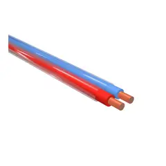 Kabel 2x10mm2 rød / blå Dobbelisolert