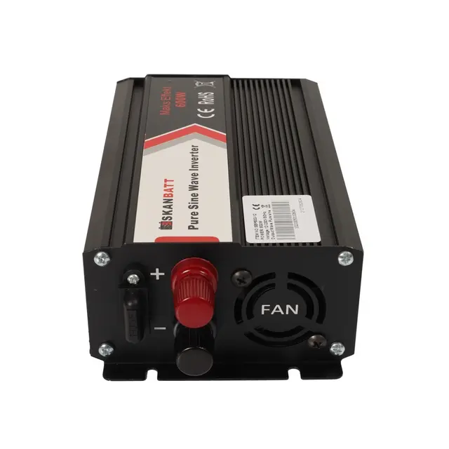 SKANBATT  Inverter 12V 600W (1200W) Ren Sinus 