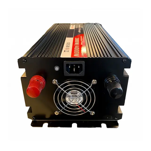 SKANBATT Inverter 12V 2000w Ren Sinus Nettprioritering, trådløs fjernkontroll 