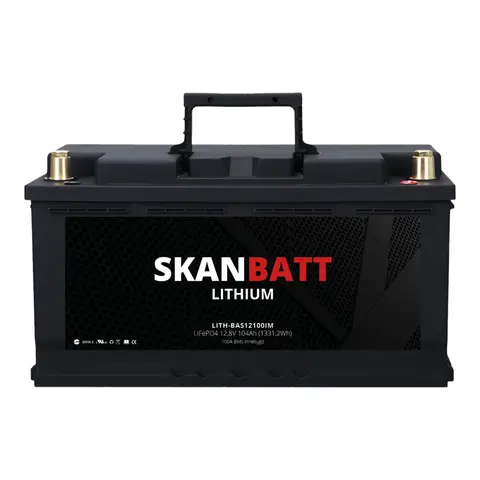 SKANBATT Basic Lithium Batteri 12V 104AH 100A BMS