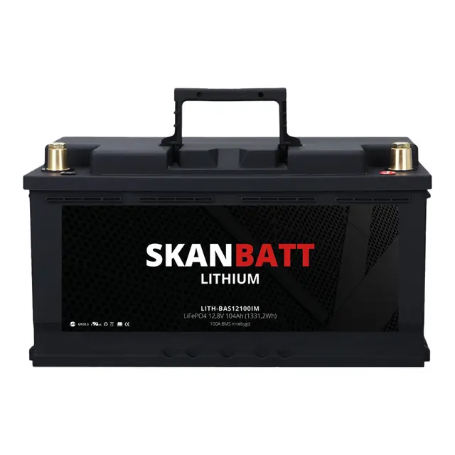 SKANBATT Basic Lithium Batteri 12V 104AH 100A BMS 
