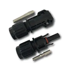 Kontakt til solcellepanel (par) MC4 for 10mm2 kabel