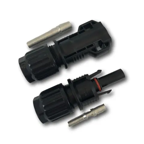 Kontakt til solcellepanel (par) MC4 for 10mm2 kabel