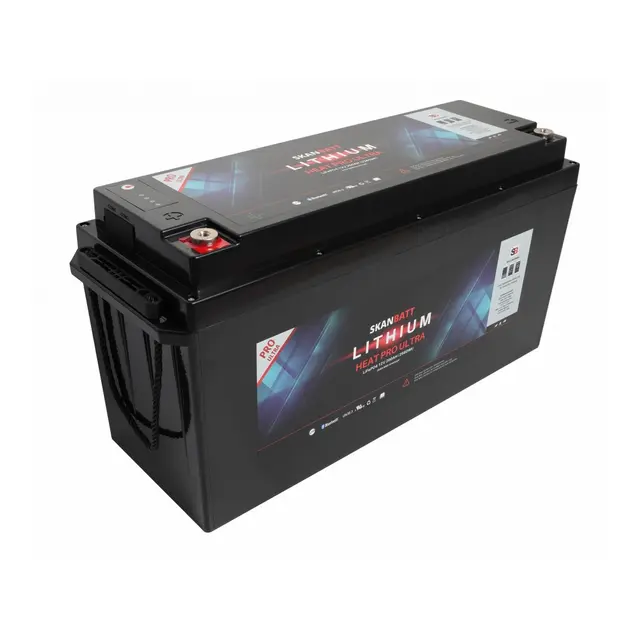 SKANBATT  Lithium HEAT PRO 12V 200AH CAN Bus  600A (3s) - (900A Peak) 
