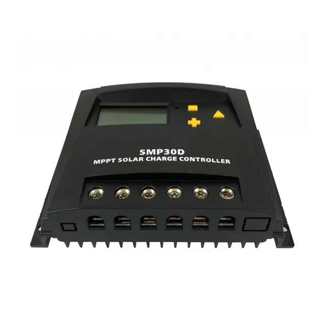 SKANBATT  MPPT Solcelleregulator 30A SMP30D - 12/24V m/ display 
