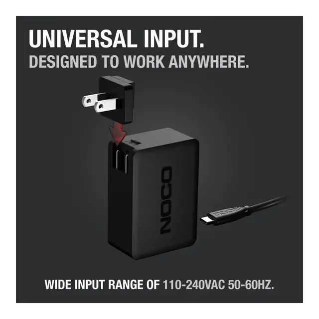 NOCO 65W Hurtiglader til Gbx45 / Gbx55 / Gbx75 / Gbx155 