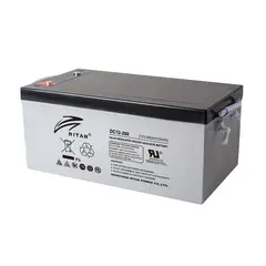 RITAR  AGM Deep Cycle Batteri 12V 260AH (520x268x220mm) +h&#248;yre 365AH 100t