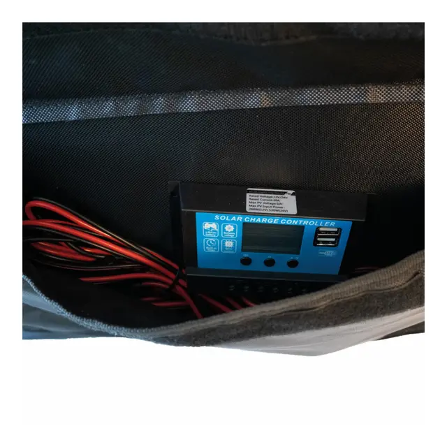 SKANBATT Solcellepanel Pakke Portabelt 180W - 1650x580mm - 10A PWM regulator 