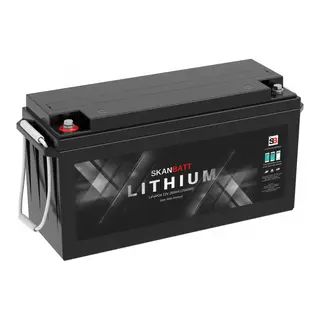 SKANBATT Lithium Batteri 12V 200AH 200A BMS - 5&#229;rs garanti med Bluetooth