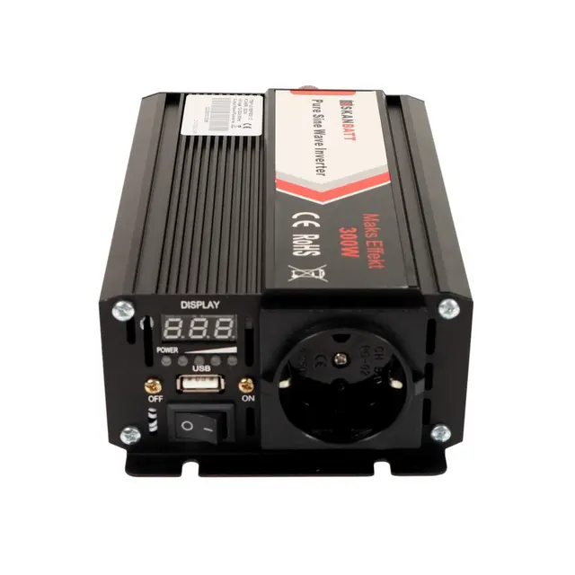 SKANBATT  Inverter 12V 300W (600W) Ren Sinus 