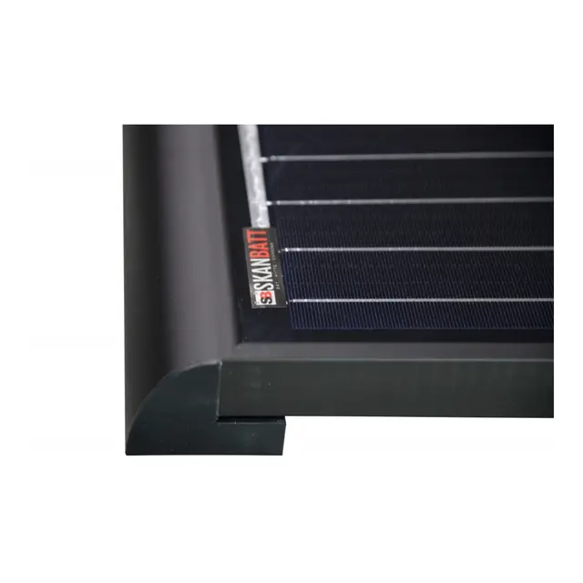 SKANBATT Aero 150w panel med 7M kabel og fastmonterte spoilere - Slim 