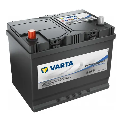 VARTA Batteri Fritid/Marine 75 Ah start av b&#229;tmotor opptil 60HK