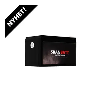 SKANBATT Base Lithium - 12V 12Ah 10A BMS - 3 Års garanti