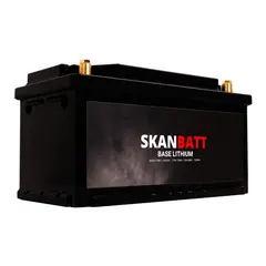 SKANBATT Base Lithium - 12V 150Ah 150a BMS - 355x180x190mm - 3 Års garanti