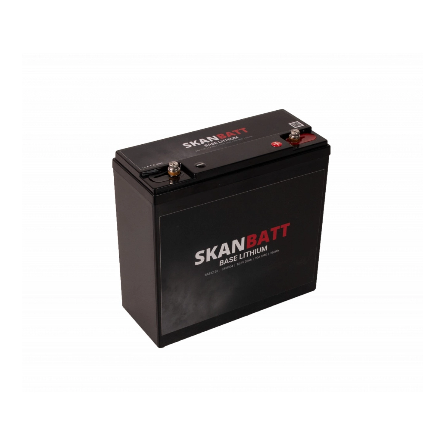 SKANBATT Base Lithium - 12V 20Ah 20A BMS - 3 Års garanti