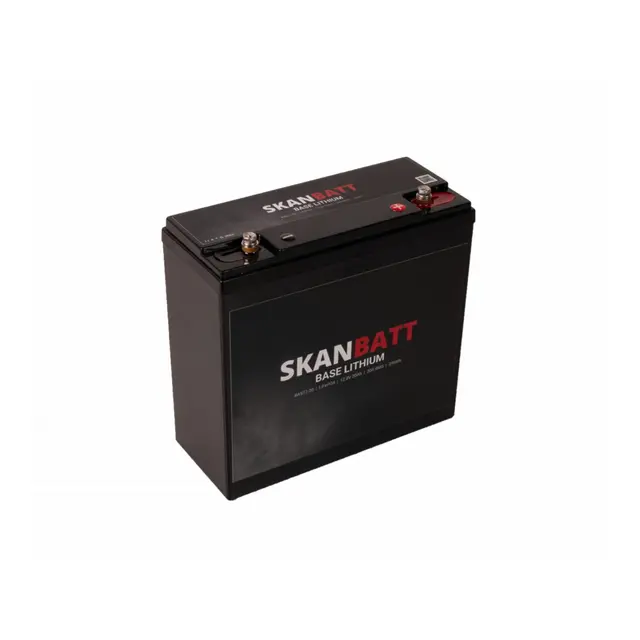 SKANBATT Base Lithium - 12V 20Ah 20A BMS - 3 Års garanti 