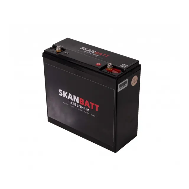 SKANBATT Base Lithium - 12V 20Ah 20A BMS - 3 Års garanti 