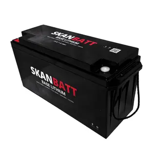 SKANBATT Base Lithium - 12V 200Ah Heat 200A&#160;BMS - 485x170x240mm - BT