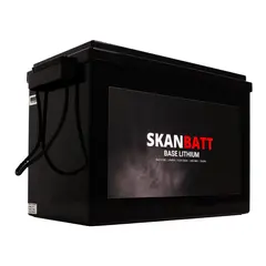 SKANBATT Base Lithium 12V 200Ah 200a BMS 345x190x245mm - 3 Års garanti