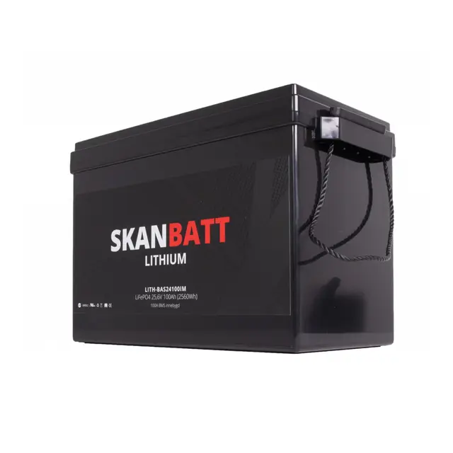 SKANBATT Base Lithium -24V 100Ah 100a BMS  3 Års garanti 