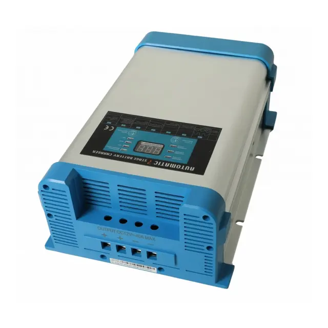 Smart Battery Charger 7-stegs 12V 40A Elektronisk Batterilader - 2 Kanaler 