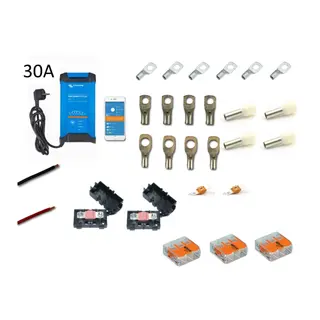 VICTRON B&#229;t og bobil lader 30A 3 kanaler med 2 kabelkit