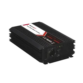 SKANBATT Inverter 12V 1500W Ren Sinus m/tr&#229;dl&#248;s Fjernkontroll