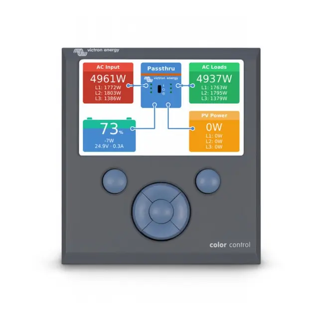 VICTRON Color Control GX interface Sentral for Victron enheter 