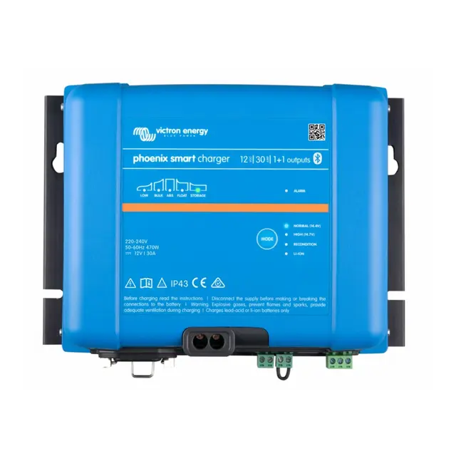 VICTRON Phoenix Smart IP43 Batterilader 24V - 16A - 1+1 kanaler 