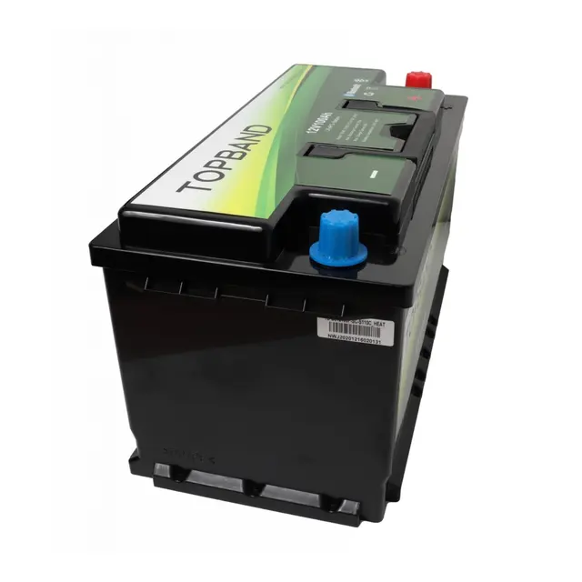Topband Lithium Heat PRO - 12V 100ah 100a BMS - Bobil - Bluetooth og Varme 